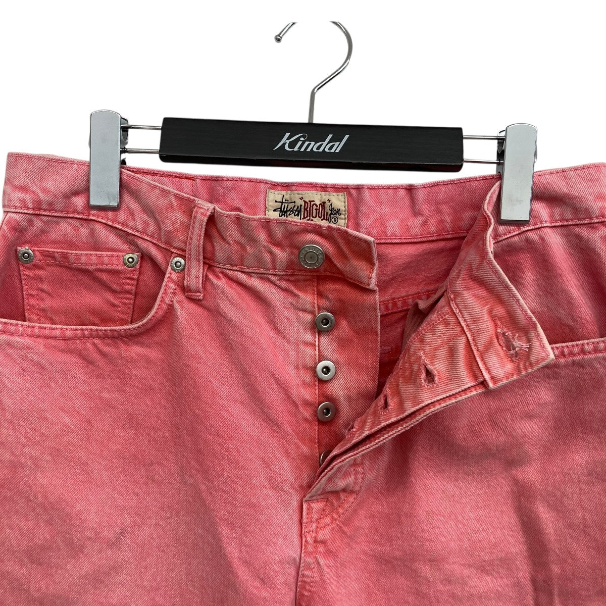 stussy(ステューシー) DOUBLE DYE BIG OL JEANデニムパンツ ピンク
