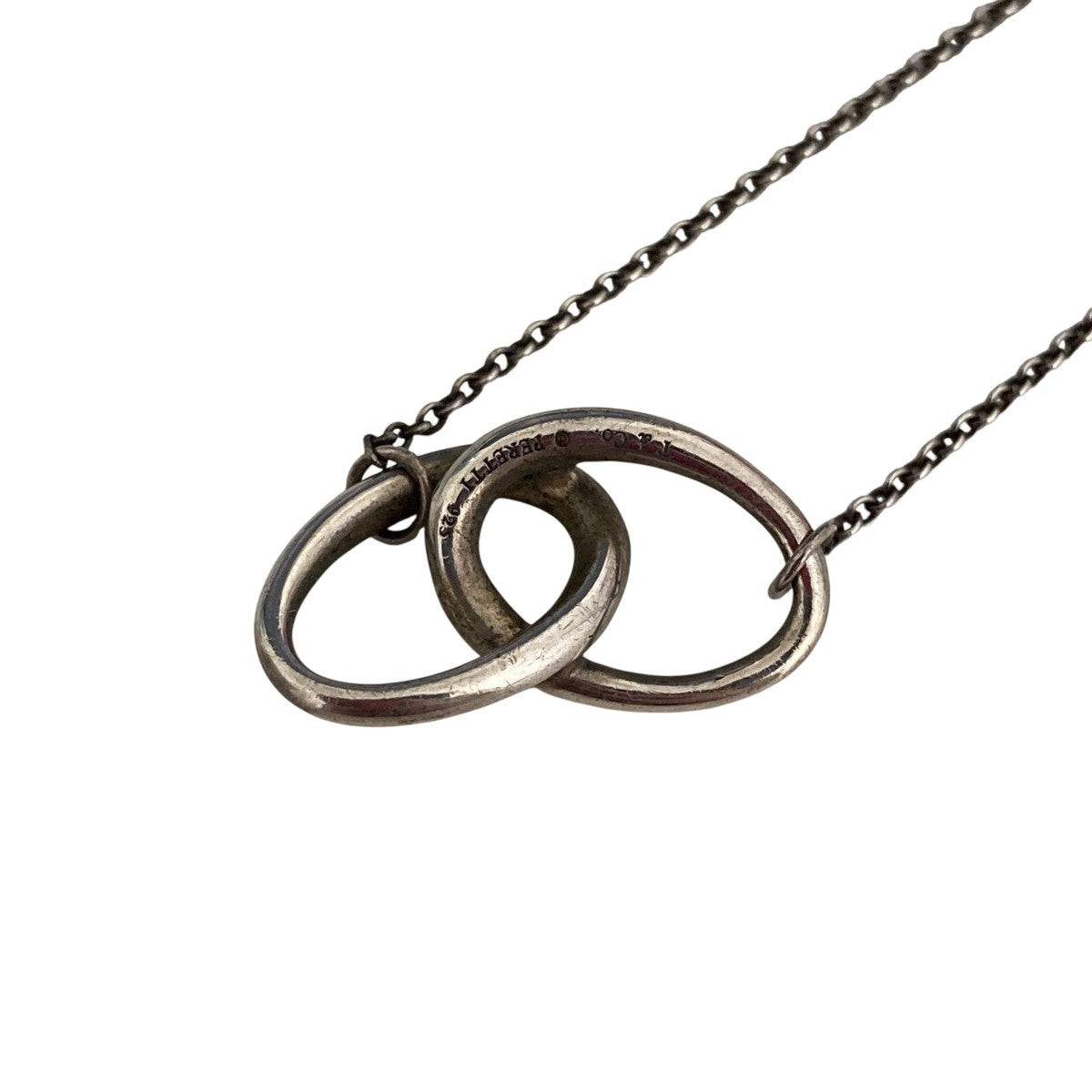 Tiffany ＆ Co． ネックレスﾀﾞﾌﾞﾙﾙｰﾌﾟﾈｯｸﾚｽ 古着・中古-3枚目のアイテム画像