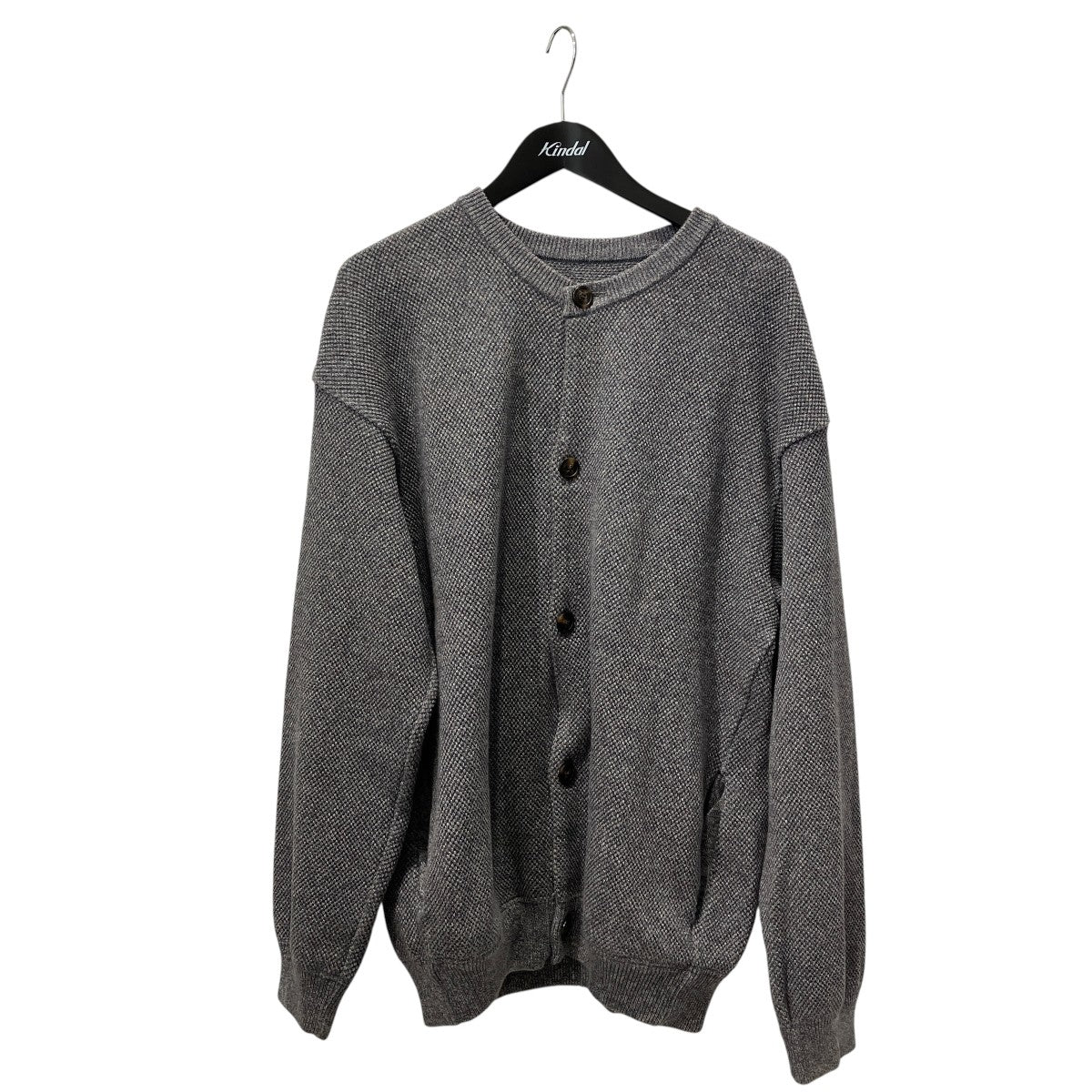 MOSS STITCH V N CARDIGANニットカーディガン2103-015