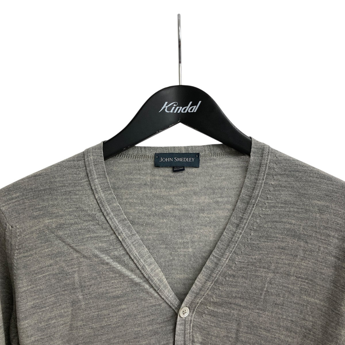 JOHN SMEDLEY(ジョンスメドレー) ニットカーディガン グレー サイズ XS