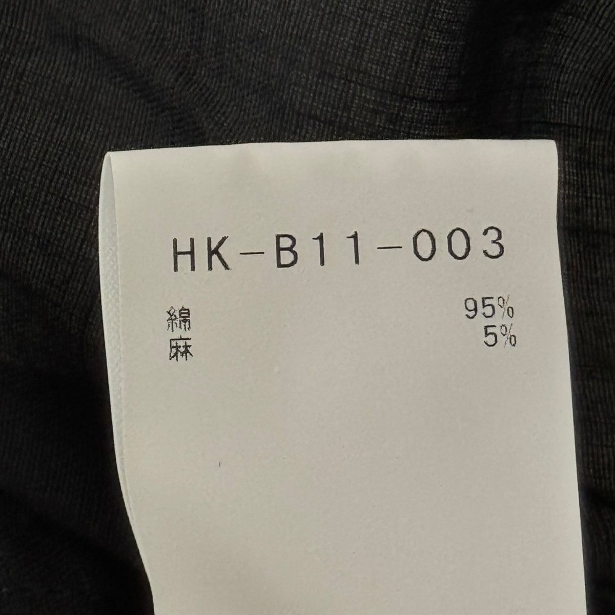 26SSCOTTON LINEN SLAB LAWN SHIRT JACKETシャツジャケットHK-B11-003