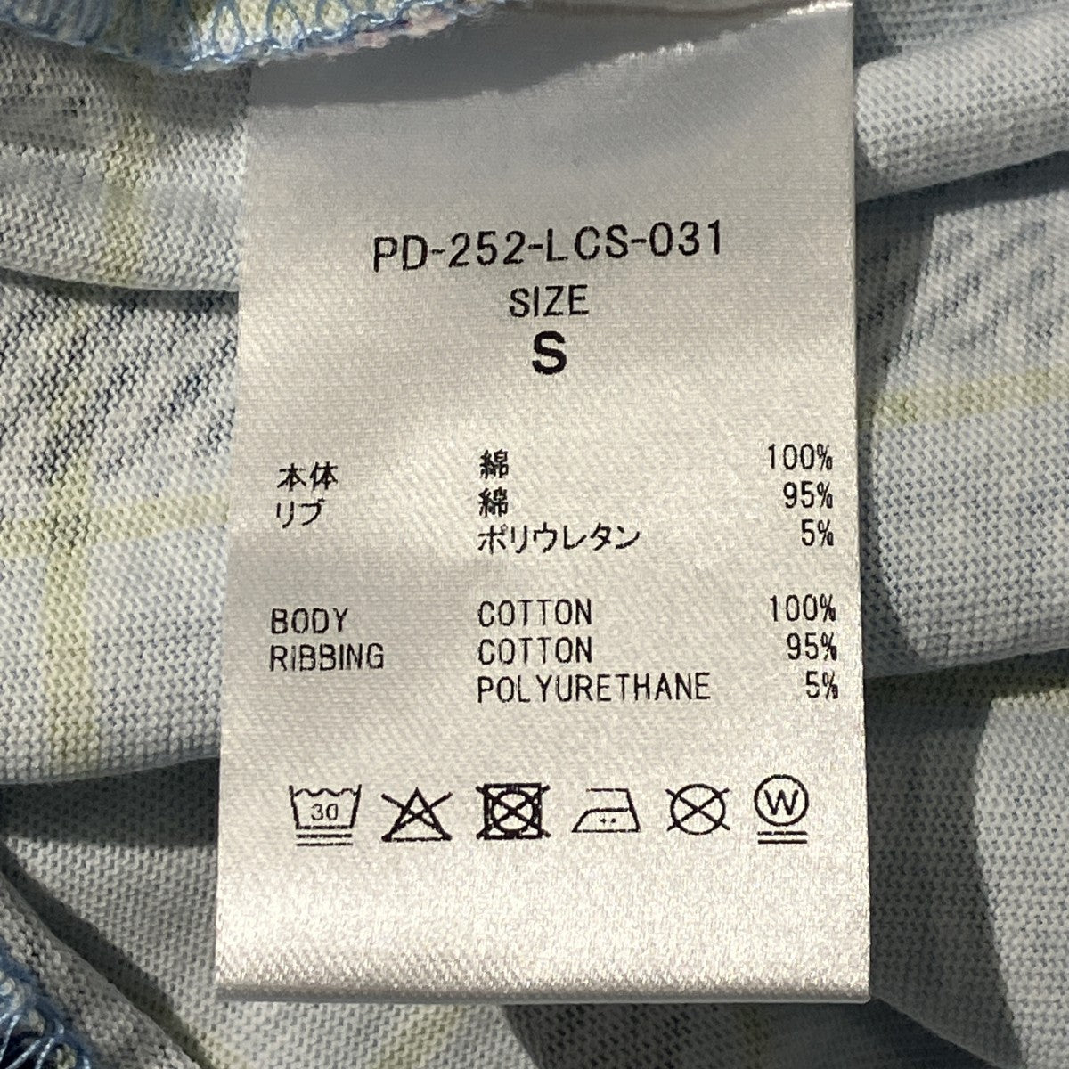 25AWPOCKET L／S TEE ORIGINAL PLAID長袖TシャツPD-252-LCS-031
