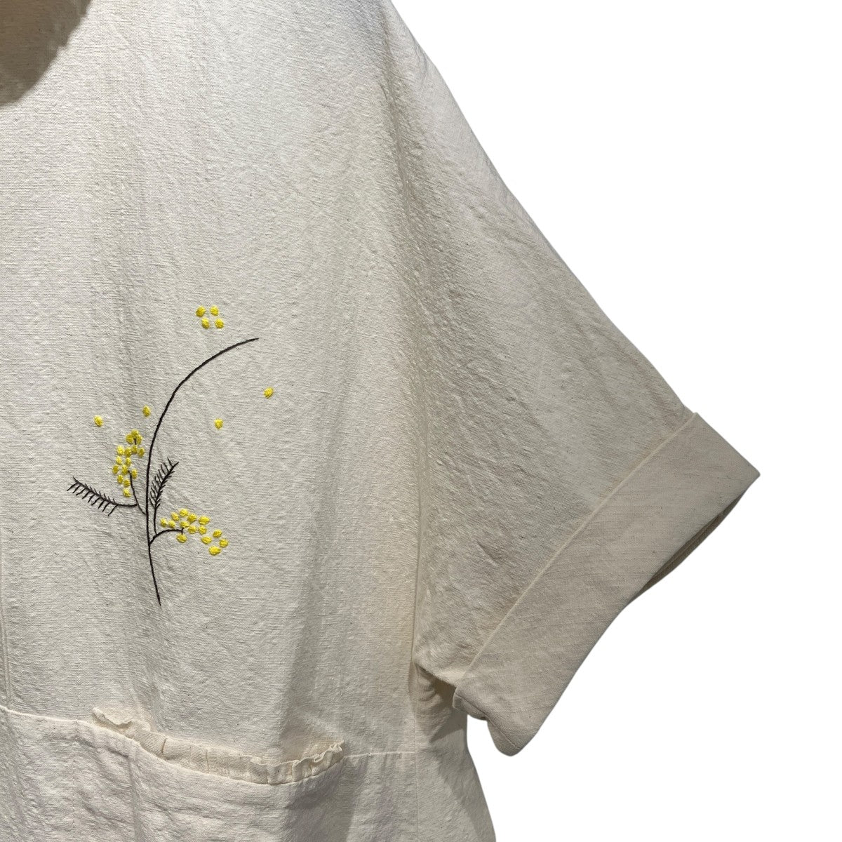 25SSミモザ 刺繍半袖ワンピース半袖ワンピースS-87 HF-04 HF-06