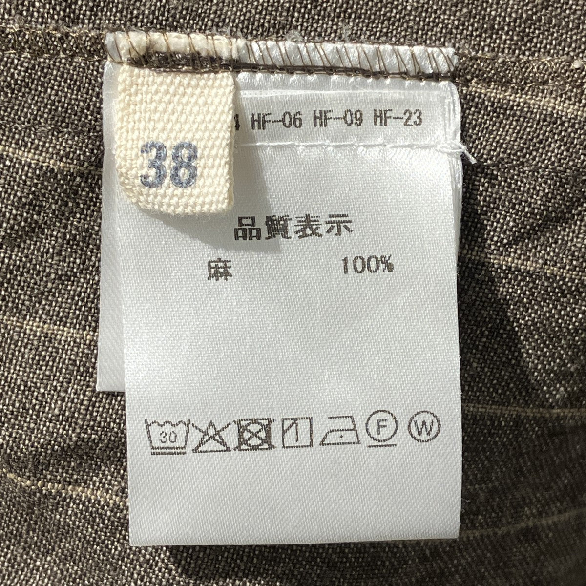 Striped linen コート半袖ワンピース