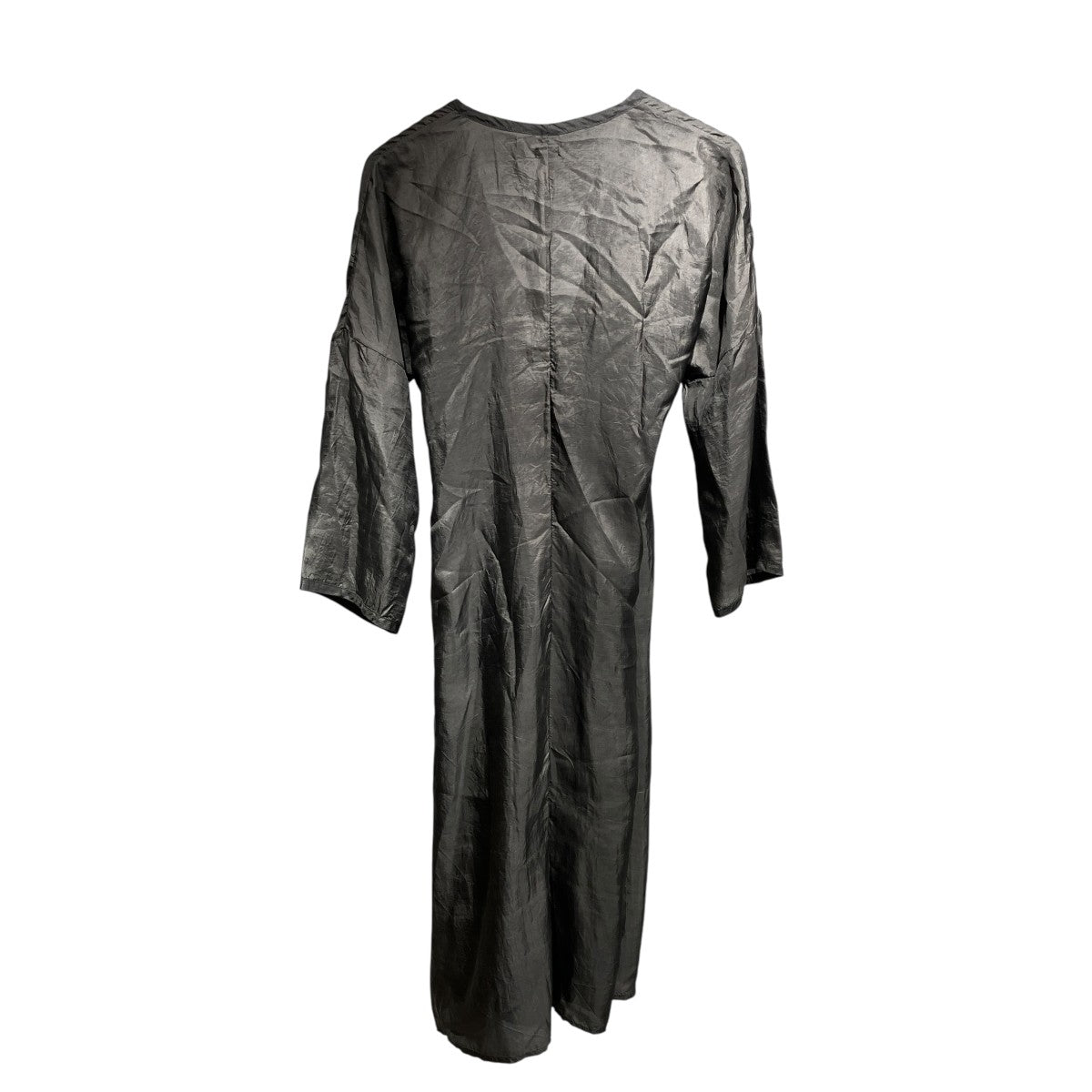 wrap dress長袖ワンピース