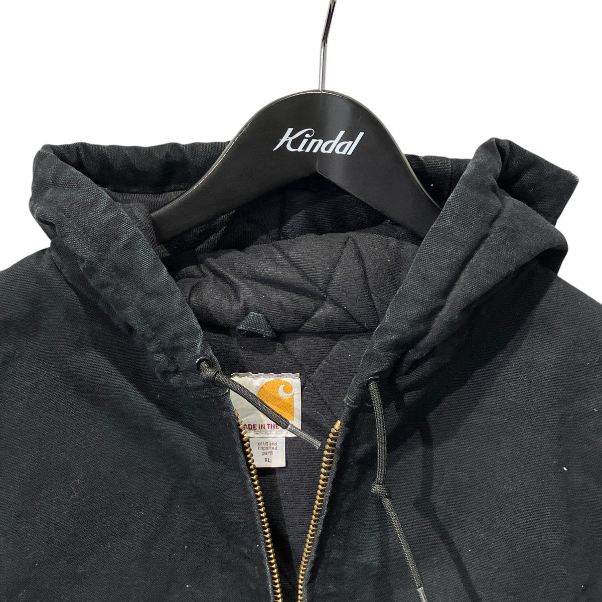 FIRM DUCK INSULATED FLANNEL-LINED ACTIVE JACKETジップパーカーJ140-BLK