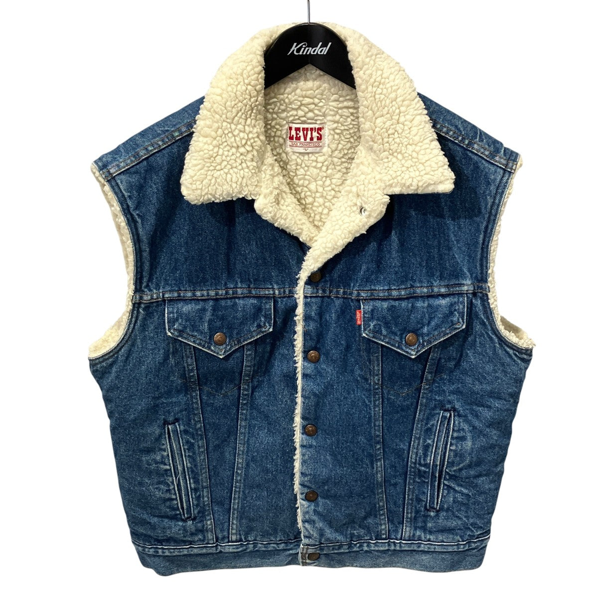 LEVI’S 80sDENIM BOA VESTボアベスト60511-0216 古着・中古-1枚目のアイテム画像