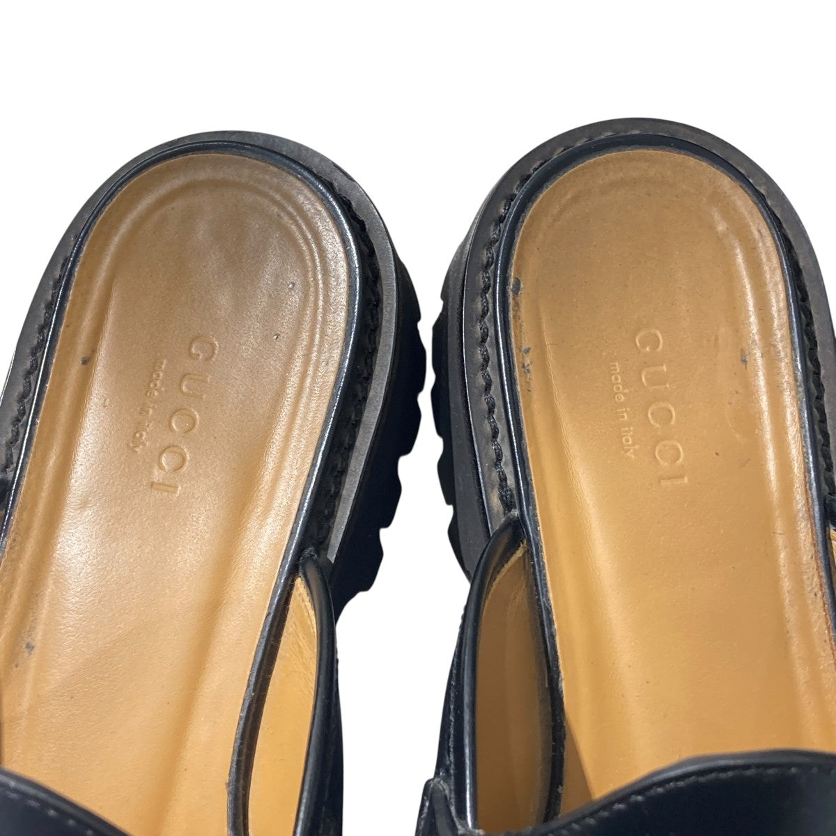 GUCCI(グッチ) ホースビットレザーミュール764207 764207 ブラック
