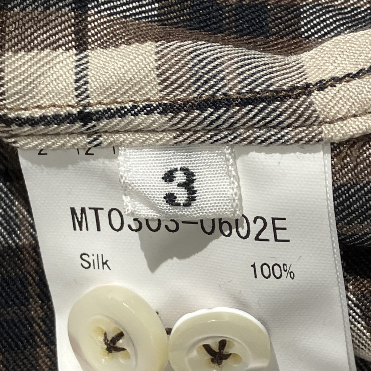 ELIZABETHチェック長袖シャツMT0303-0602E