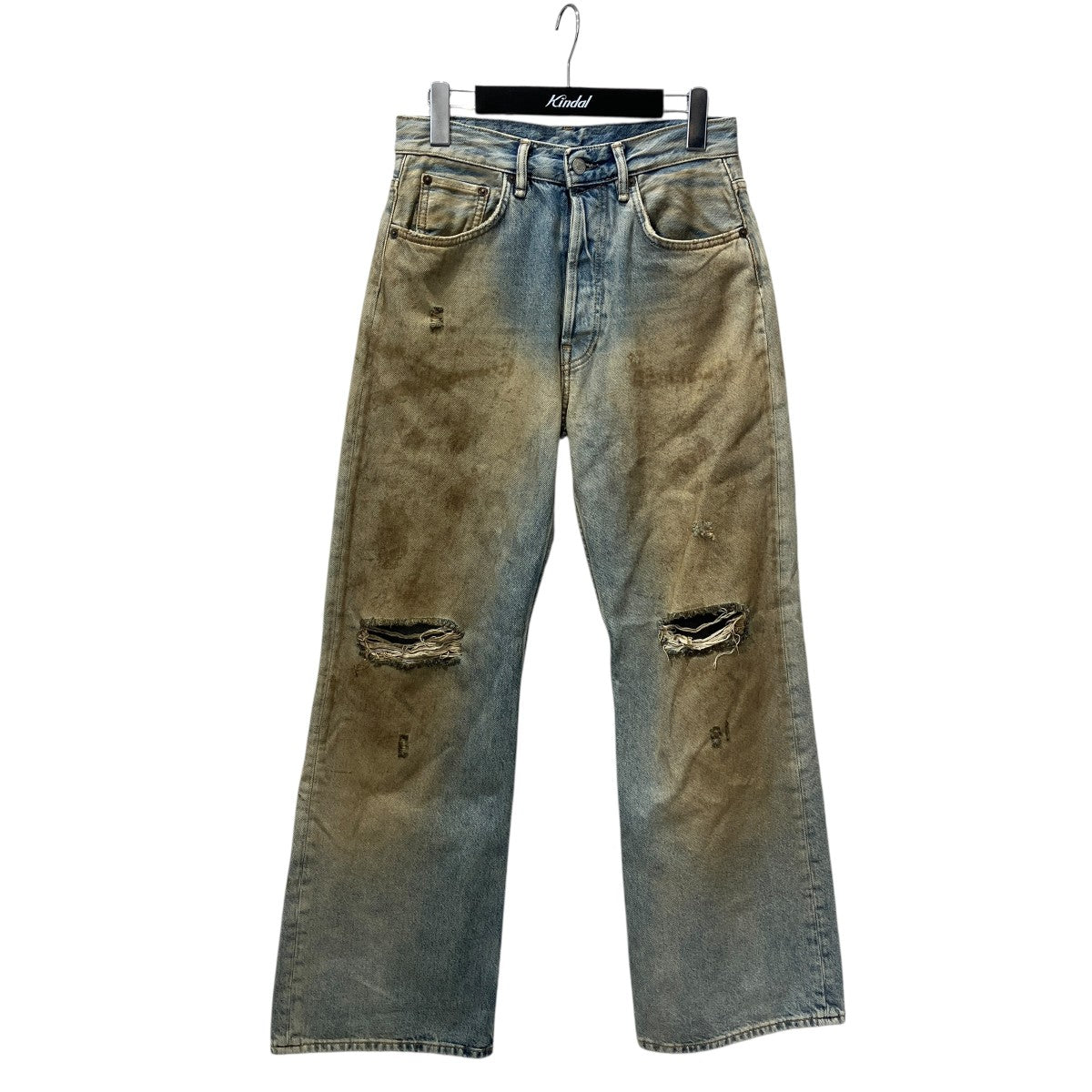 2021M Penicillin クラッシュ加工デニムパンツ