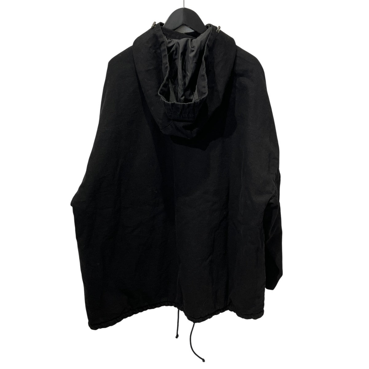 BIG DADDY HOODED COAT WASHED BLACKフーデッドコート