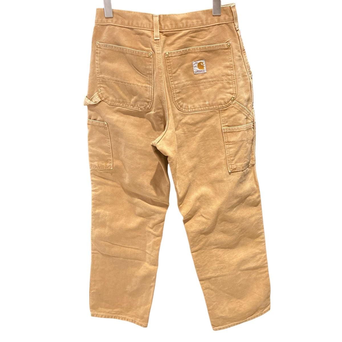 Firm Duck Double-Front Work DungareeダブルニーパンツB01-BRN