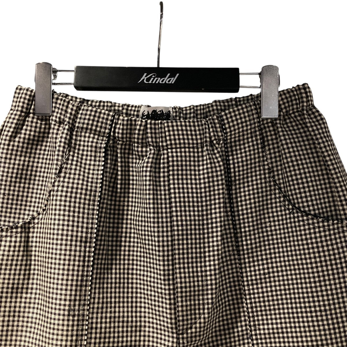 26SSLINEN WOOL CHECK SHORT PANTSハーフパンツCCGS15UNI B