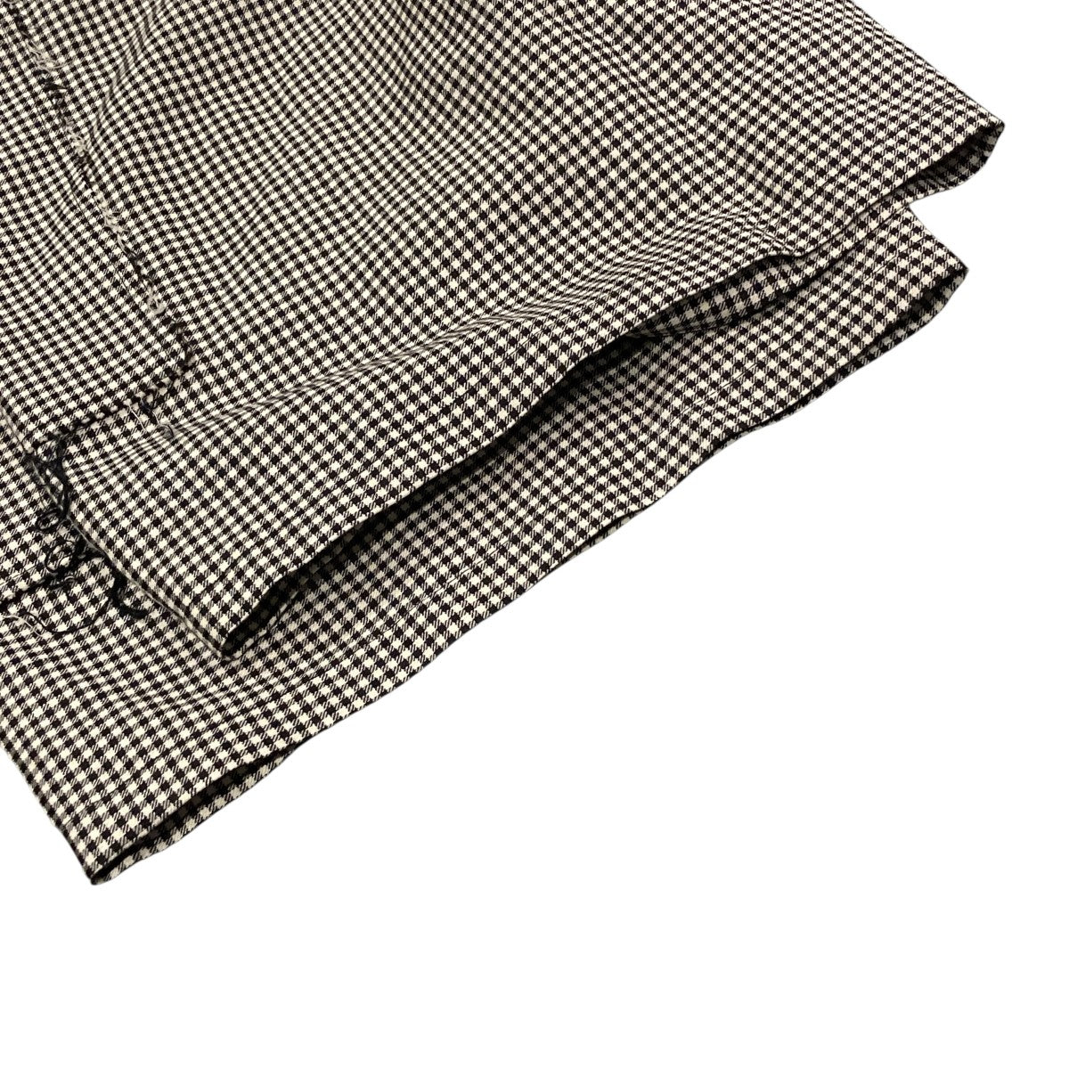 26SSLINEN WOOL CHECK SHORT PANTSハーフパンツCCGS15UNI B