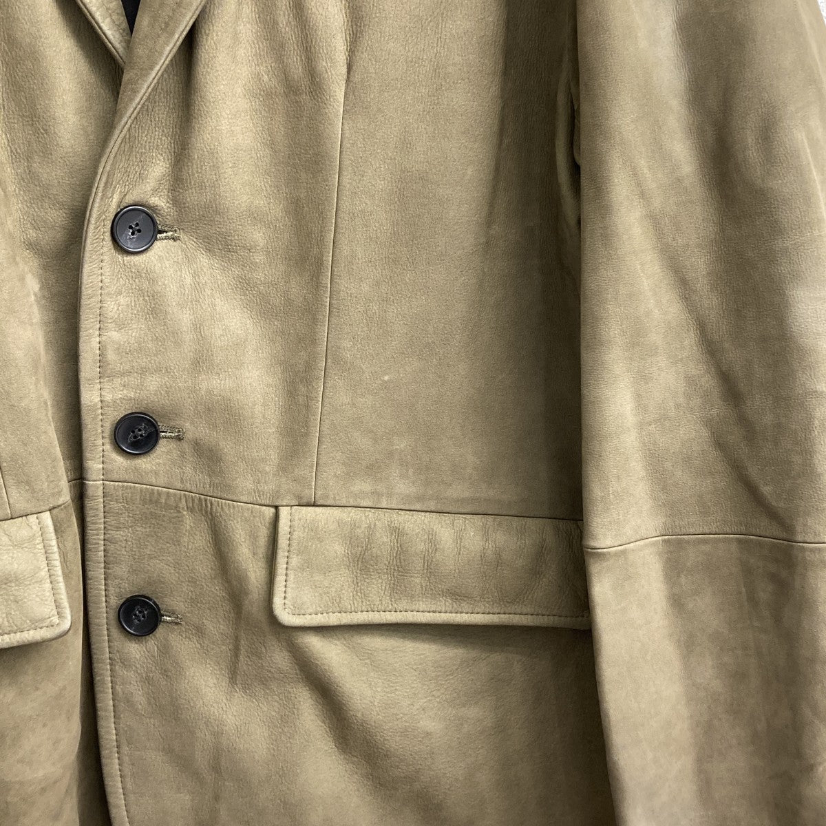 COW SKIN UNCONSTRUCTED LOOSE FIT JACKET JOSEPHレザージャケットSH-40-NUBUCK