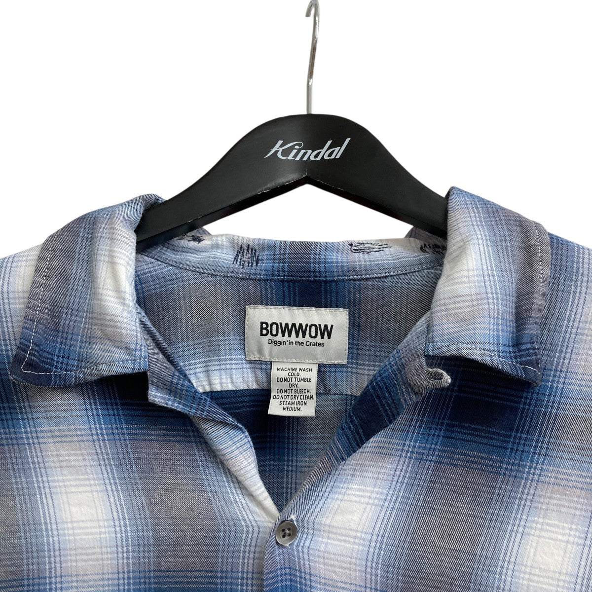 RAYON CHECK SHIRTS REPAIRED長袖シャツ