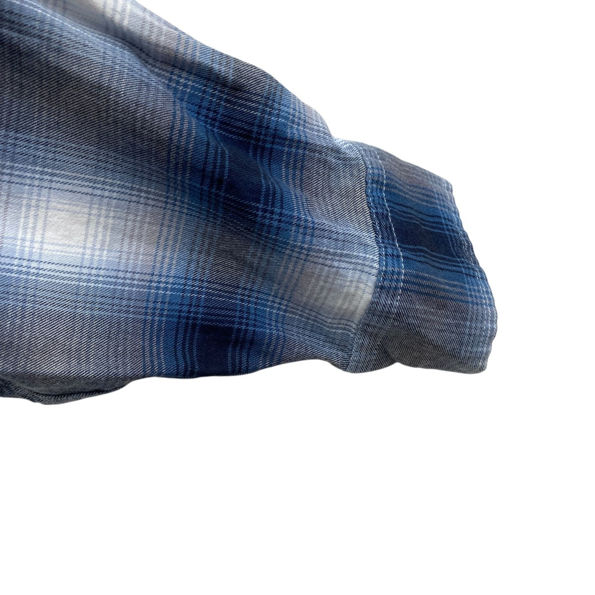 RAYON CHECK SHIRTS REPAIRED長袖シャツ