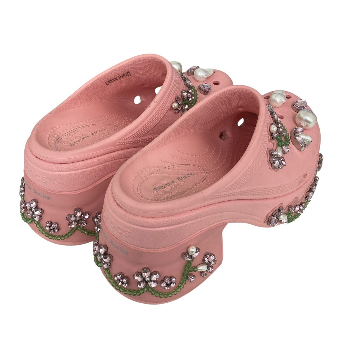 CROCS WMNS SIREN CLOG Bone厚底サンダル210142 001