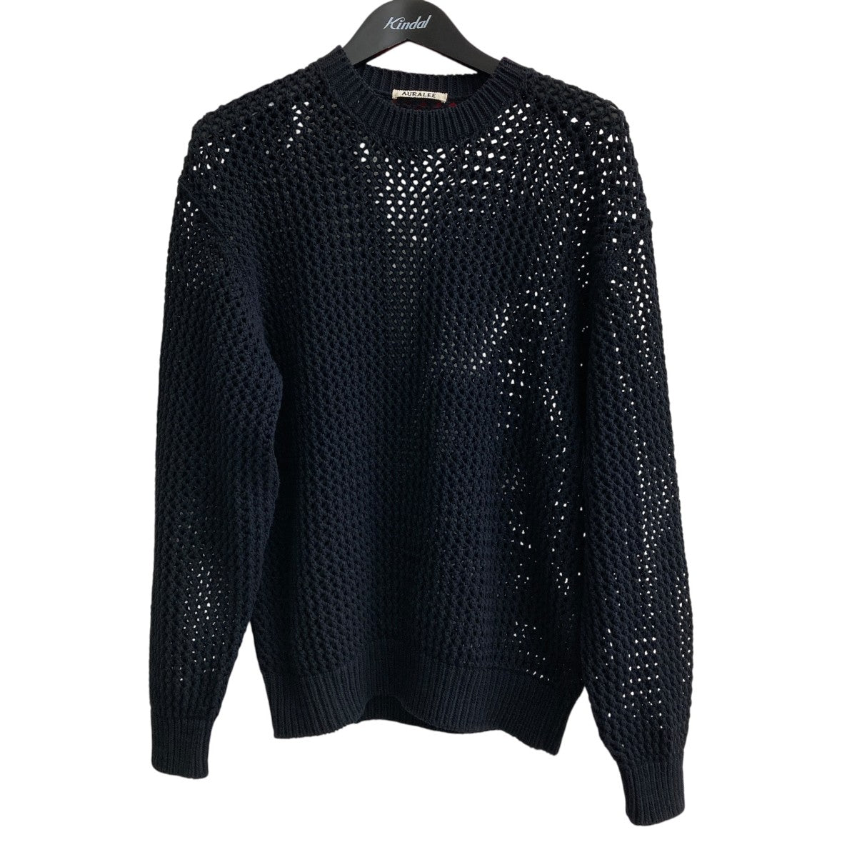 COTTON LILY-YARN MESH KNIT厚手ニットa24sp01lm