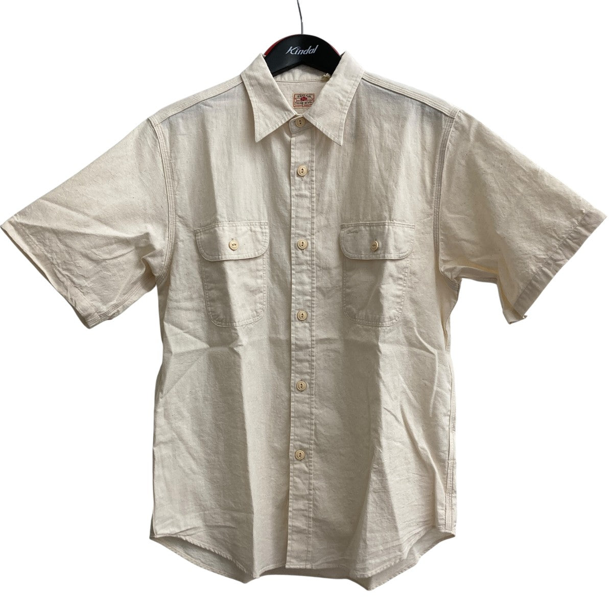 WHITE CHAMBRAY WORK SHIRT (SHORT SLEEVE)半袖シャツSC37942