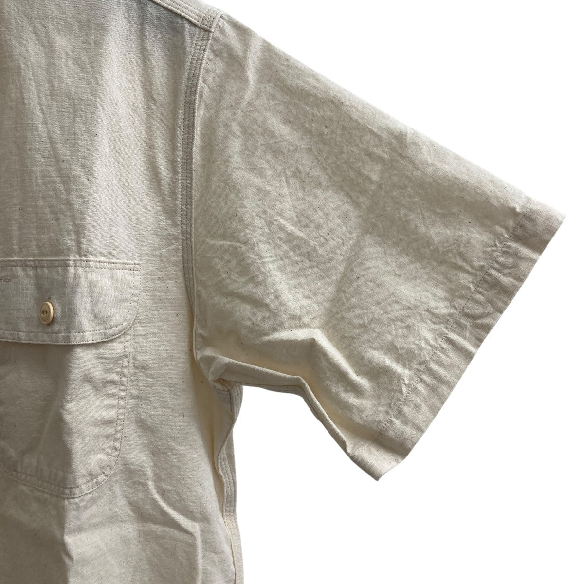 WHITE CHAMBRAY WORK SHIRT (SHORT SLEEVE)半袖シャツSC37942