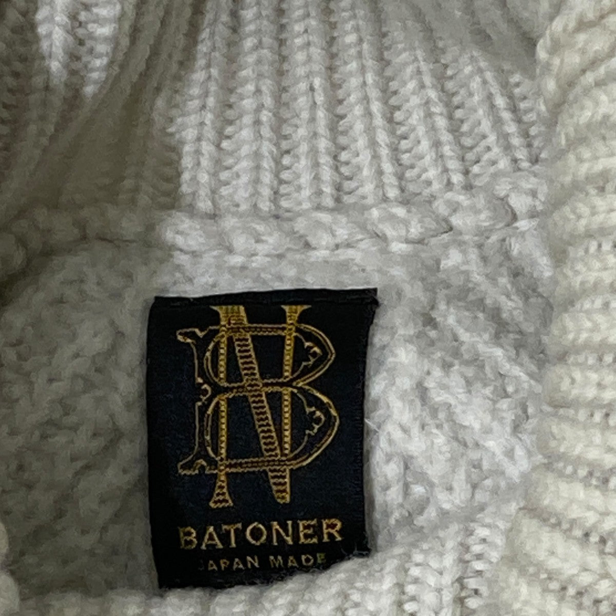 BATONER 5G片畦タートルネックチュニック厚手ニットBN-18FL-013 古着・中古-7枚目のアイテム画像