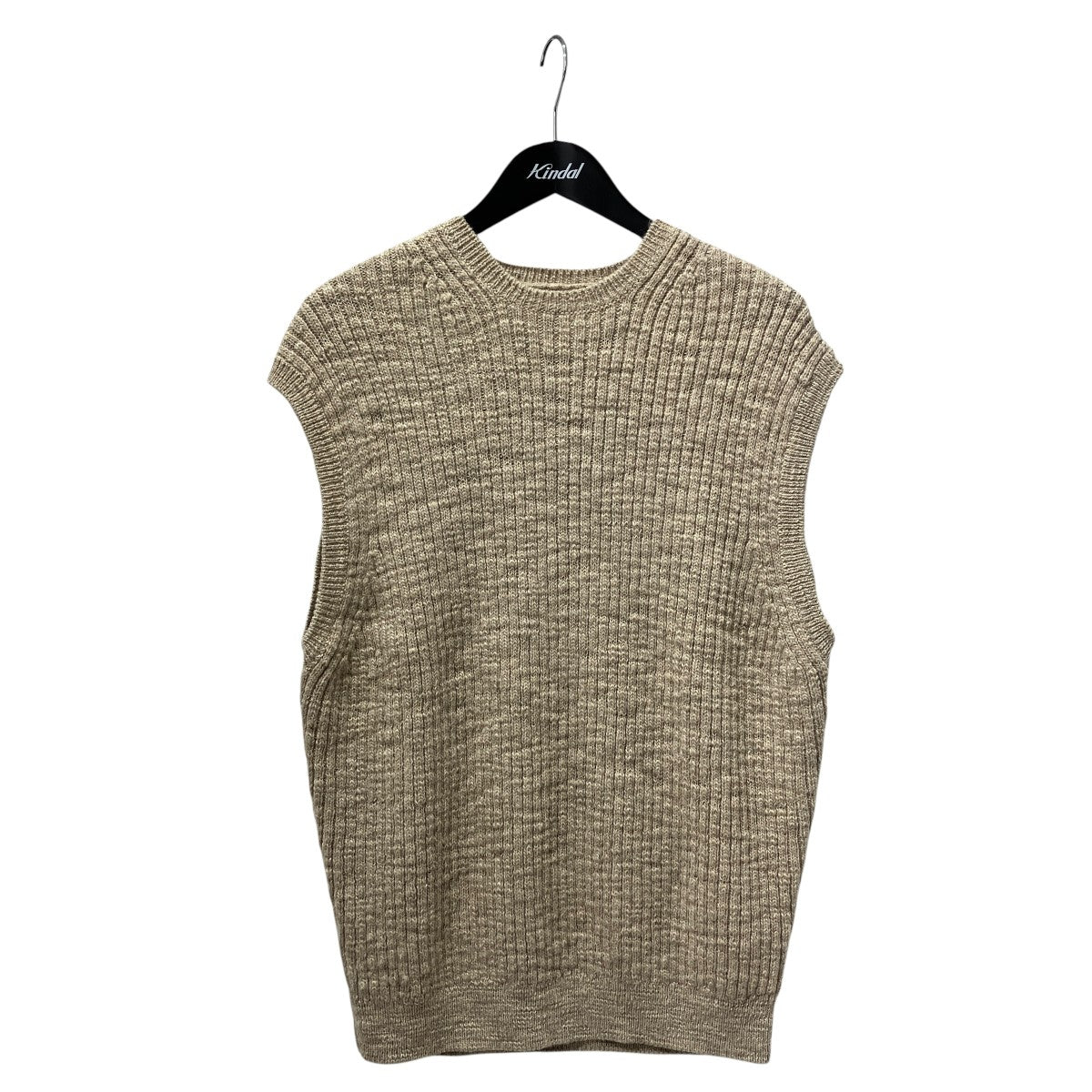 4MIX RIB CREW NECK KNIT VESTニットベスト8118-105-0093