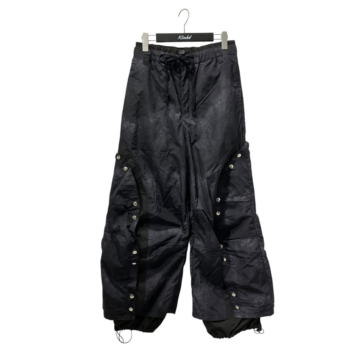 Button Layered Design Nylon Pantsパンツgrapt1335