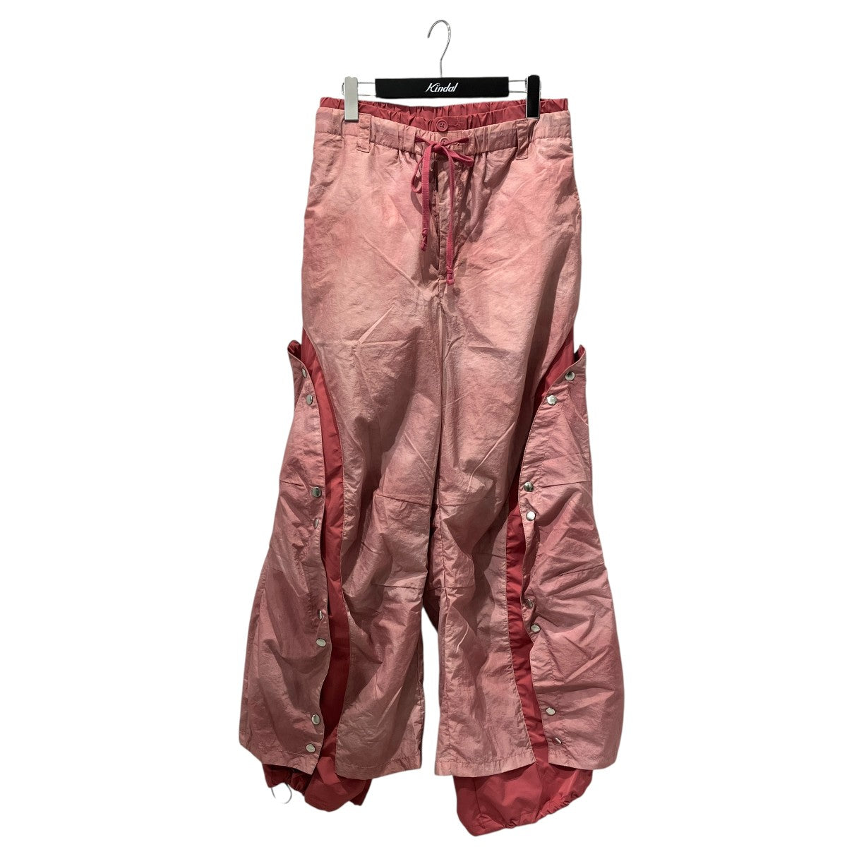Button Layered Design Nylon Pantsパンツgrapt1335