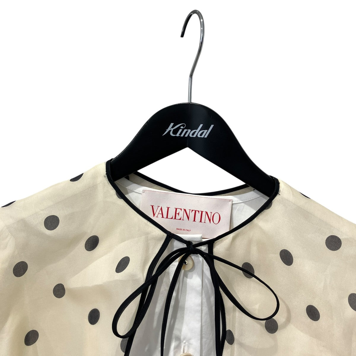 25SSPERTER PAN POLKA PRINT COLLAR POPLIN BLOUSEブラウス6B3MG24D970
