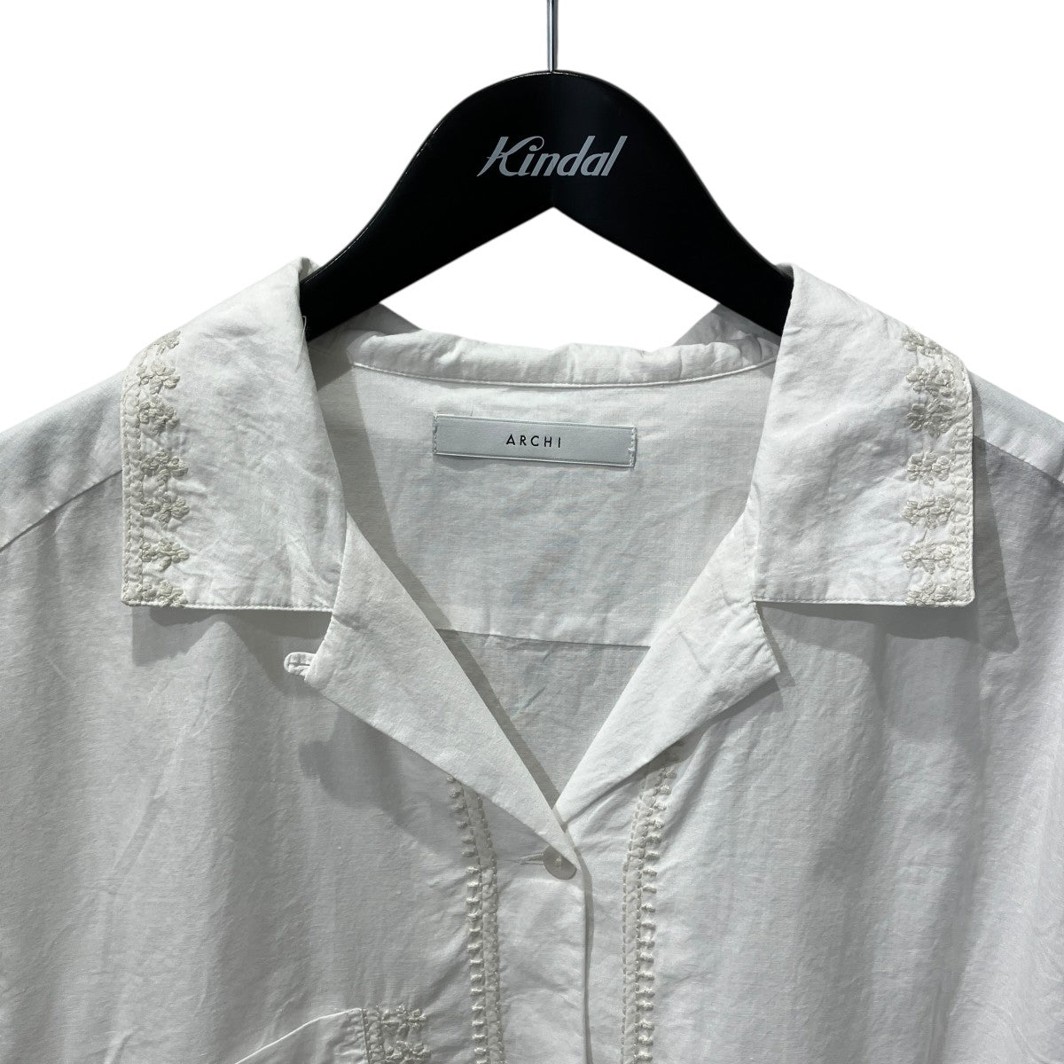 archi Hand Embroidery Shirts半袖ブラウスAS25-D1 古着・中古-3枚目のアイテム画像