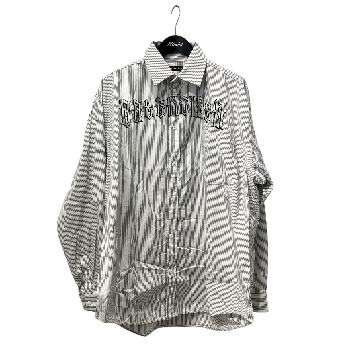19SSTatoo Normal Fit Shirtストライプ長袖シャツ571444