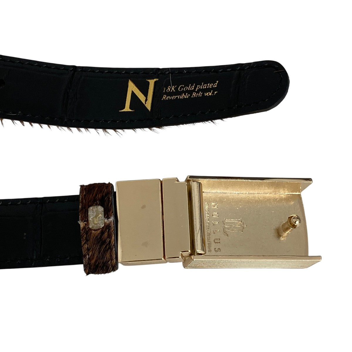 26SS18K Gold Plated Reversible Beltベルト