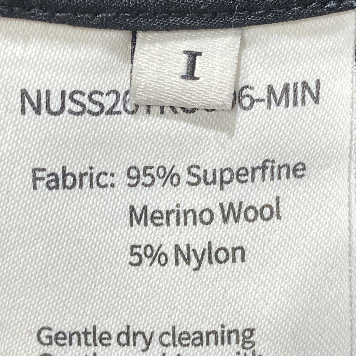 26SSWoolen Interweaved TrousersワイドパンツNUSS26TRO006