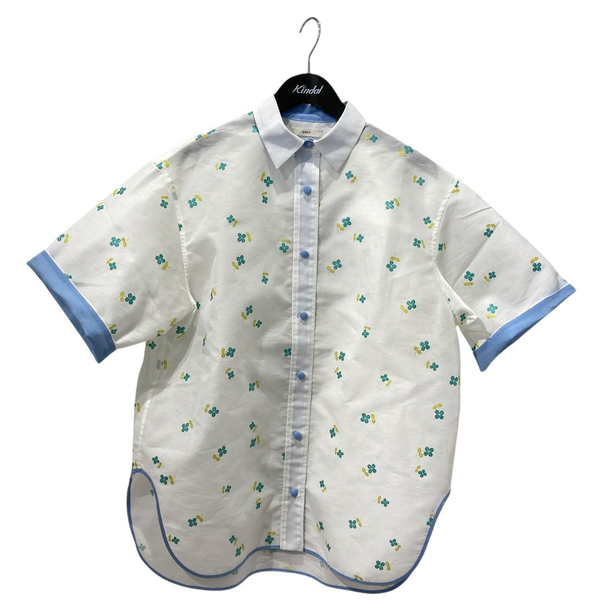 25SSLame Clover Sheer Shirt半袖シャツYR21-25039SP