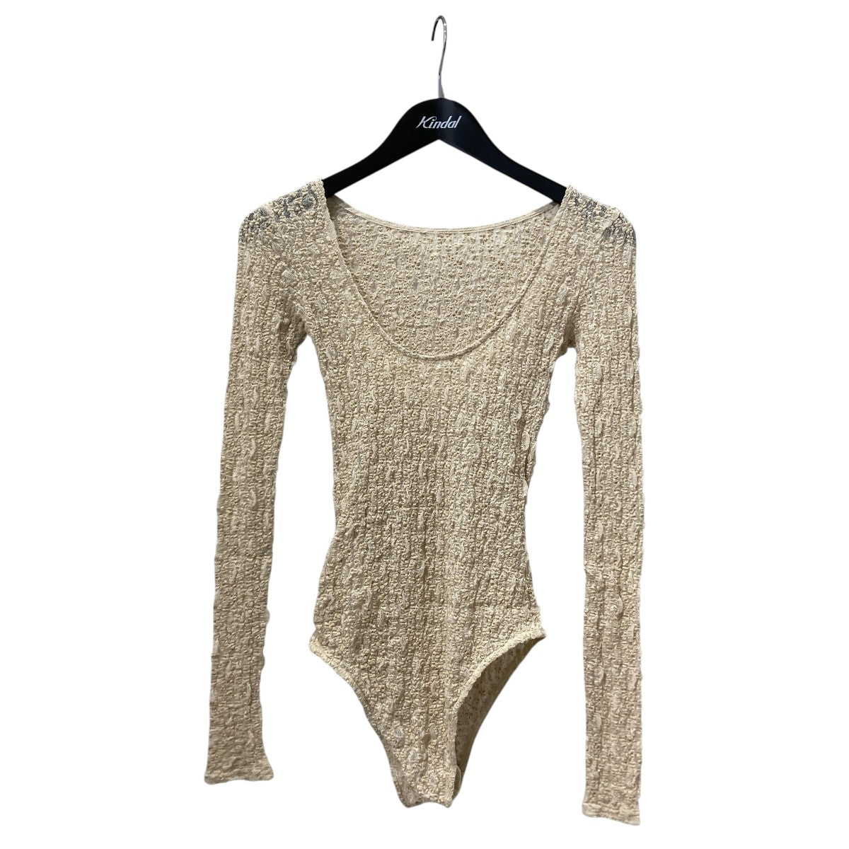 BACK OPEN LACE BODYSUIT長袖Tシャツ10105-1183