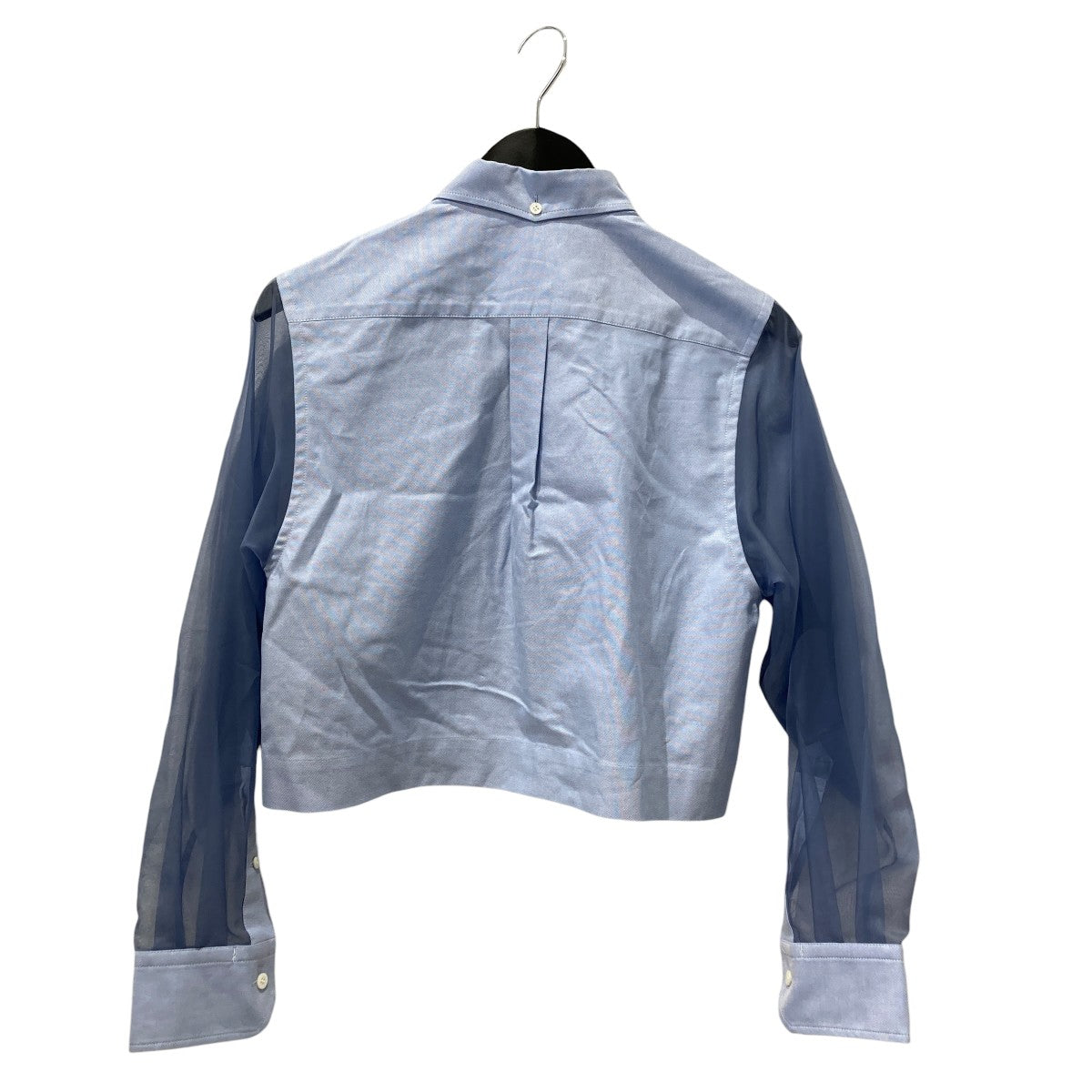 25SSOXFORD B．D． SHIRT WITH SHEER SLEEVEブラウス251-15246