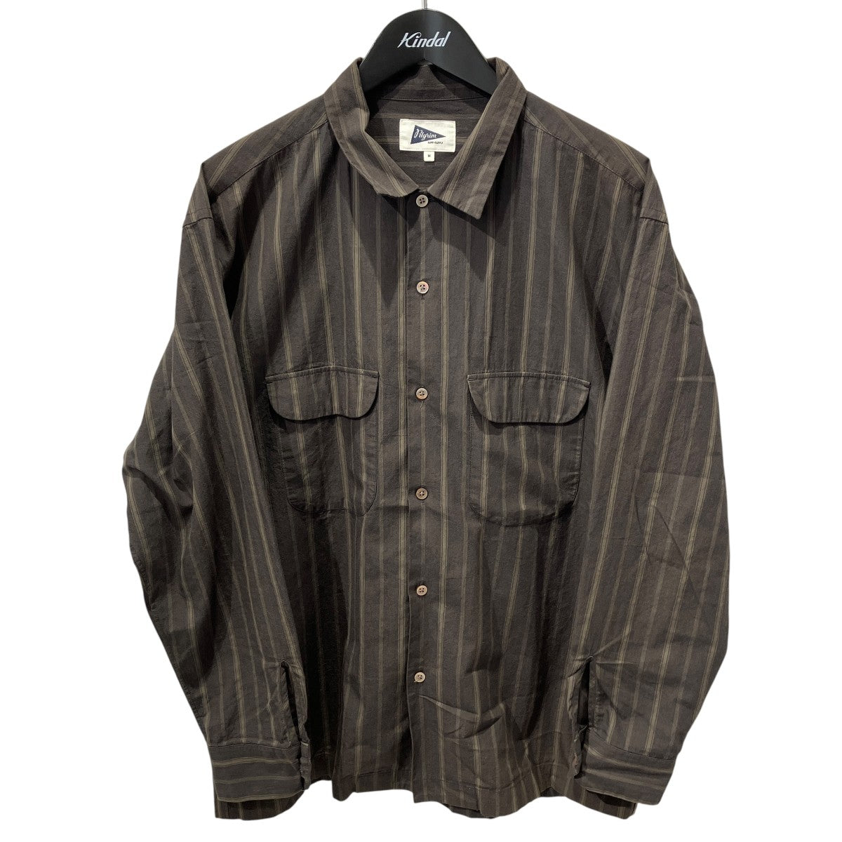 26SSVincent Longsleeve Shirtストライプ長袖シャツ36-11-0539-065