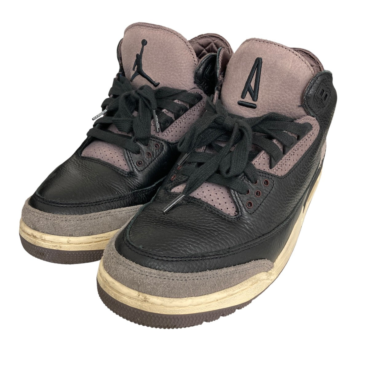 Air Jordan 3 Retro OG SP Black and Flat Pewter WYWSハイカットスニーカーF24811-001