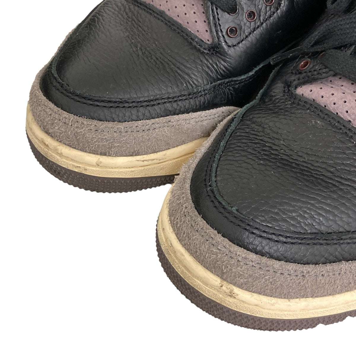 Air Jordan 3 Retro OG SP Black and Flat Pewter WYWSハイカットスニーカーF24811-001