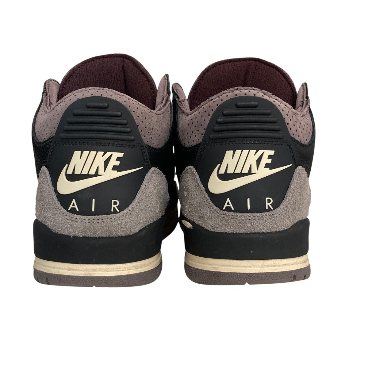 Air Jordan 3 Retro OG SP Black and Flat Pewter WYWSハイカットスニーカーF24811-001
