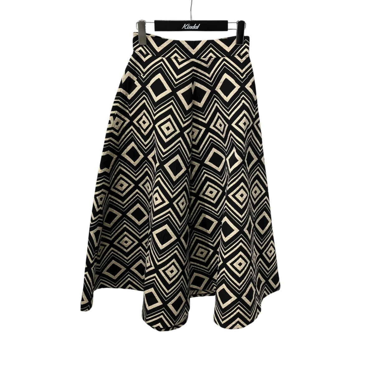 Geometric-Jacquard Pleated Skirt幾何学ロングスカート