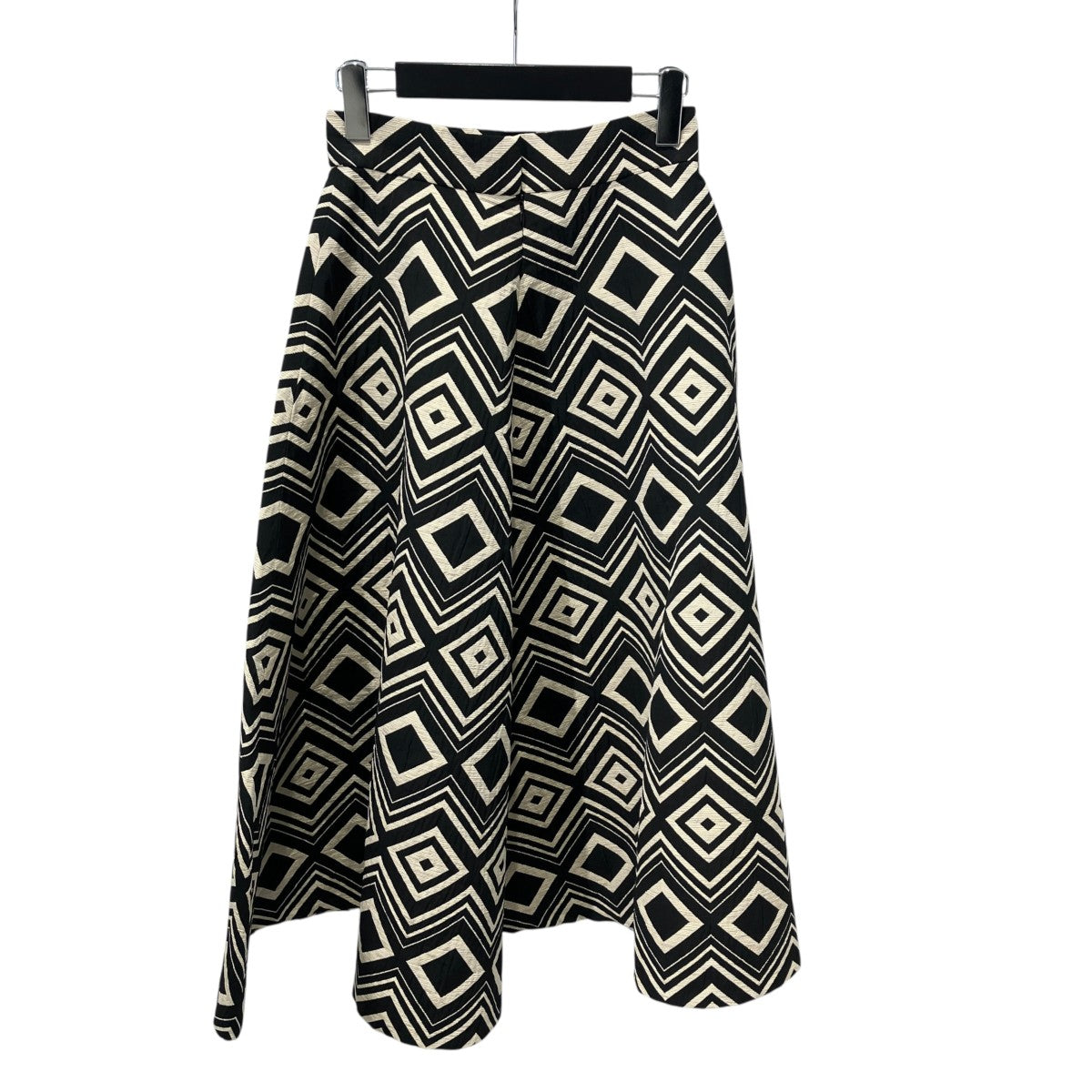 Geometric-Jacquard Pleated Skirt幾何学ロングスカート