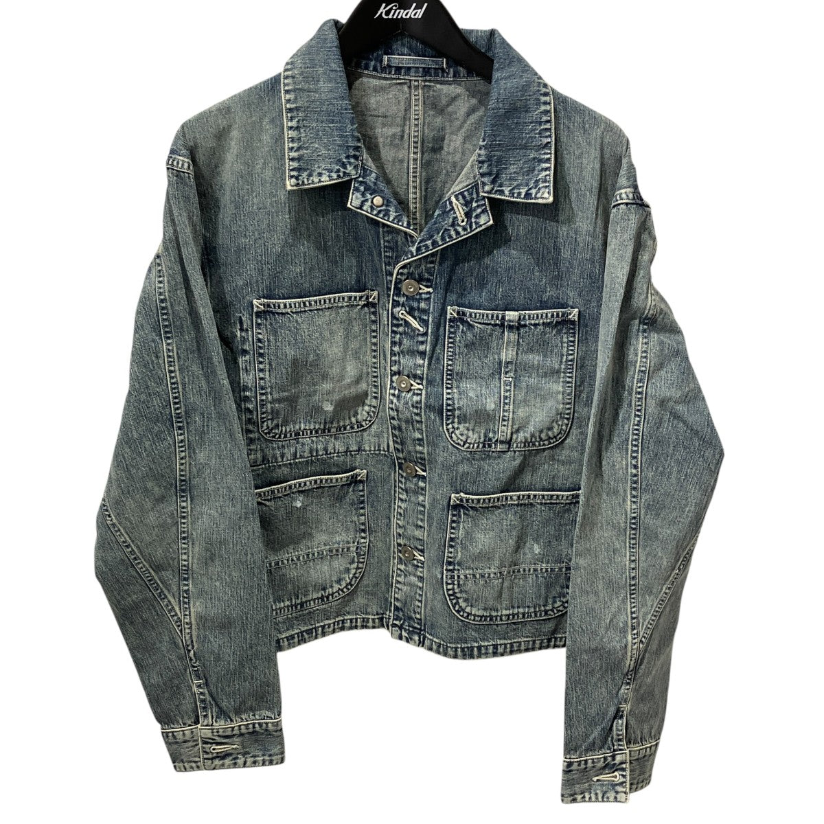 26AWFADED LIGHT DENIM SHORT COVERALLデニムジャケットUBJ65-LC254