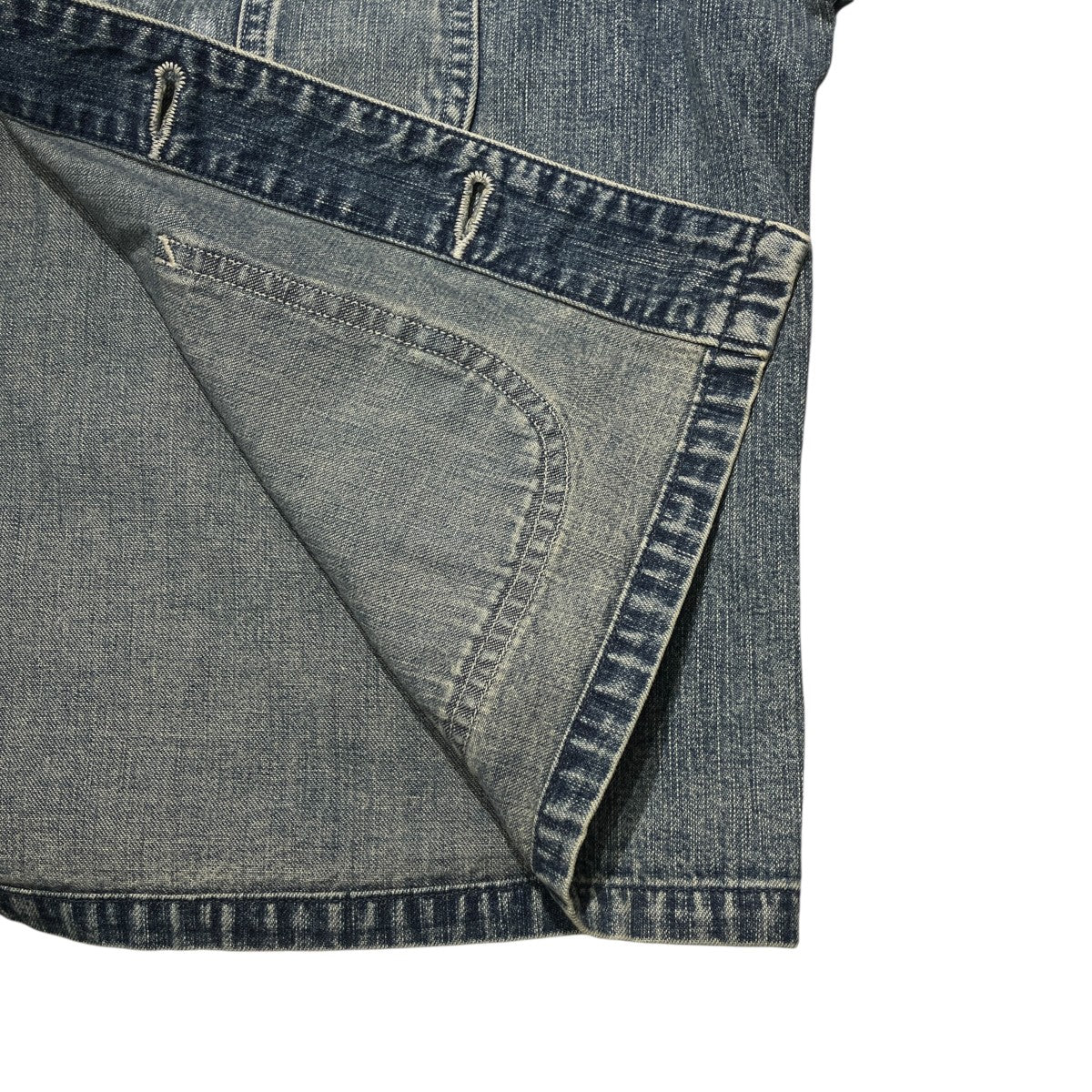 26AWFADED LIGHT DENIM SHORT COVERALLデニムジャケットUBJ65-LC254
