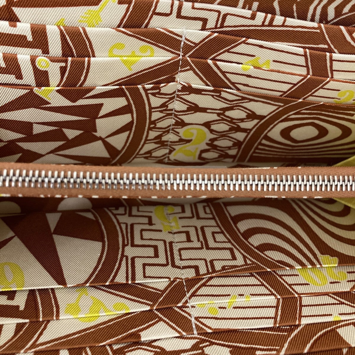 HERMES D刻印 アザップ ロング シルクイン長財布 古着・中古-3枚目のアイテム画像
