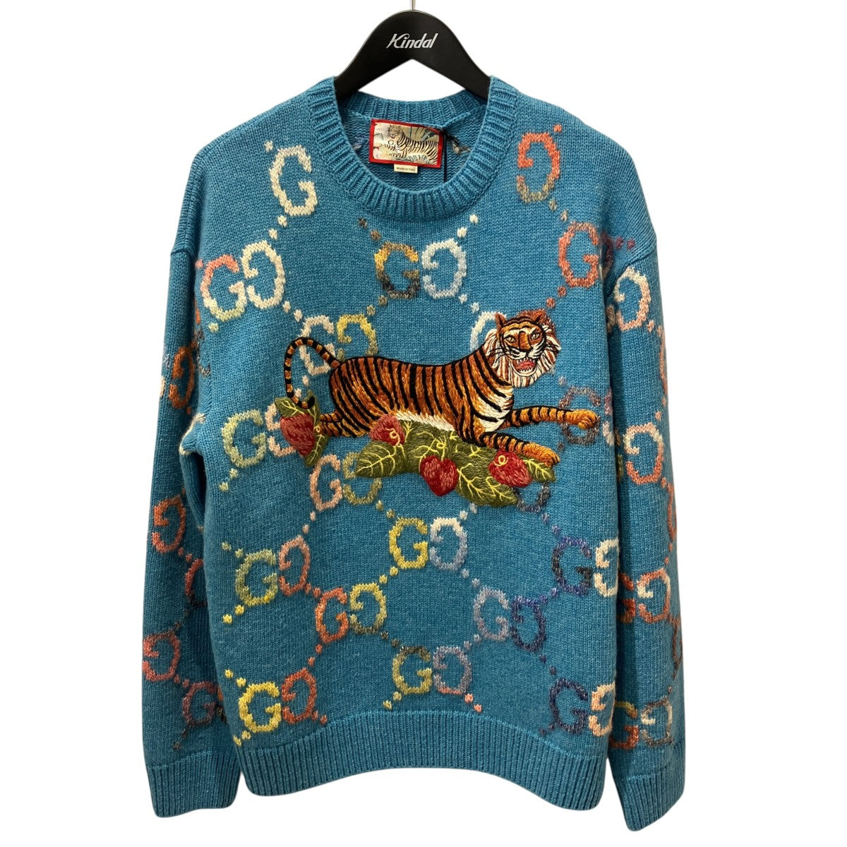 22SSTiger GG Jacquard Wool Sweater長袖ニット684882