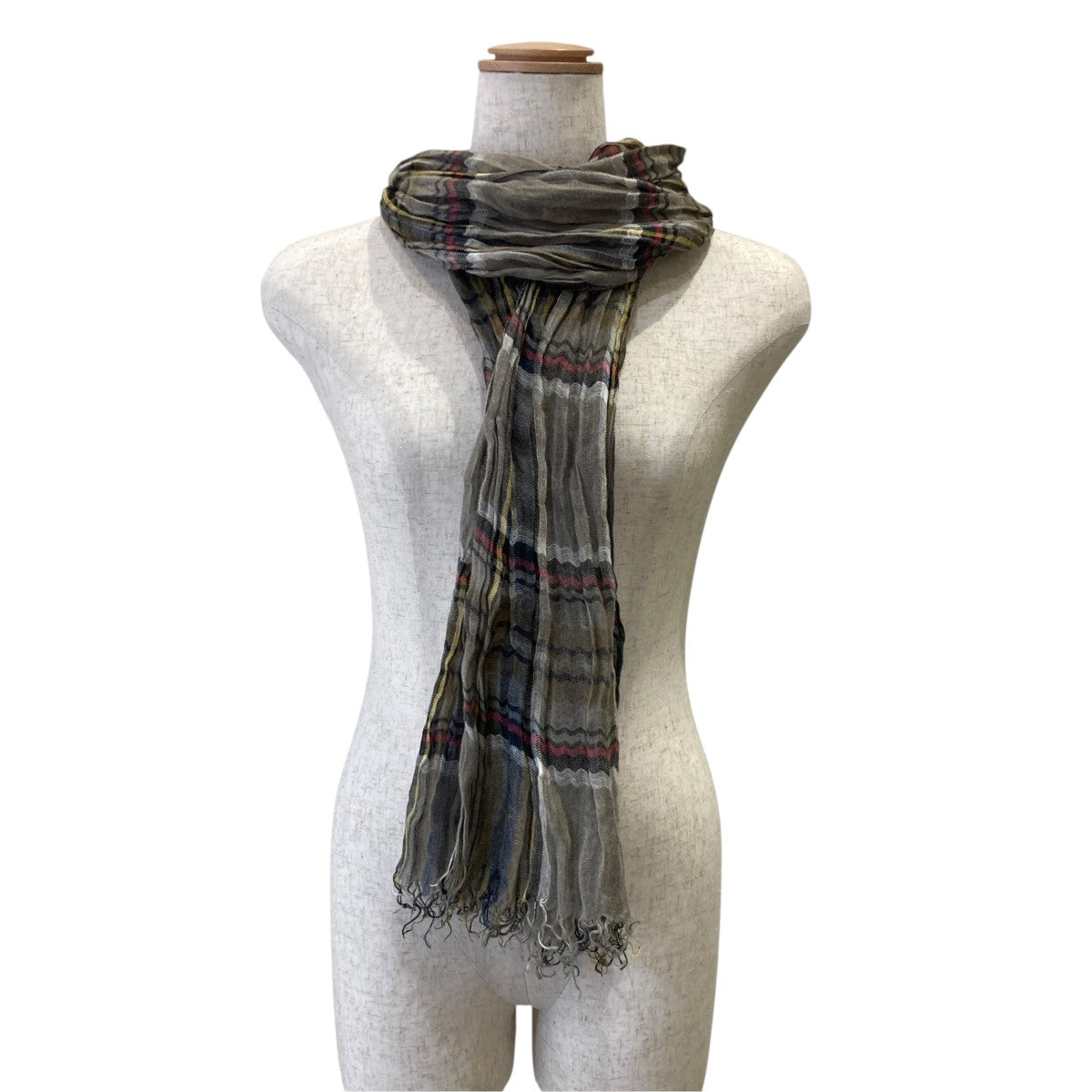 BRUNELLO CUCINELLI(ブルネロ・クチネリ) チェックリネンストール