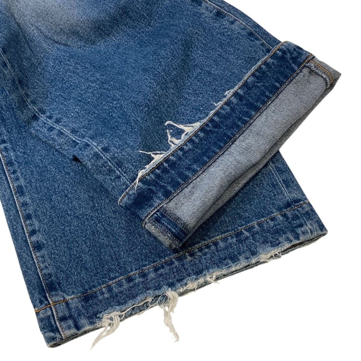 CUT OFF WIDE LEG STRAIGHTデニムパンツ010GSK11-0110