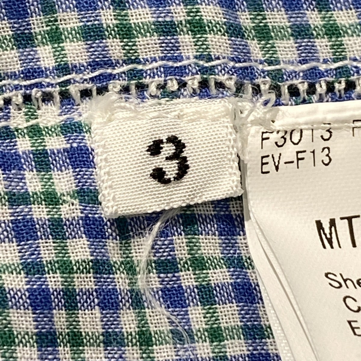 MAATEE＆SONS 26SSGUPTA EMBROIDARYチェック長袖シャツMT6103-0618 古着・中古-5枚目のアイテム画像